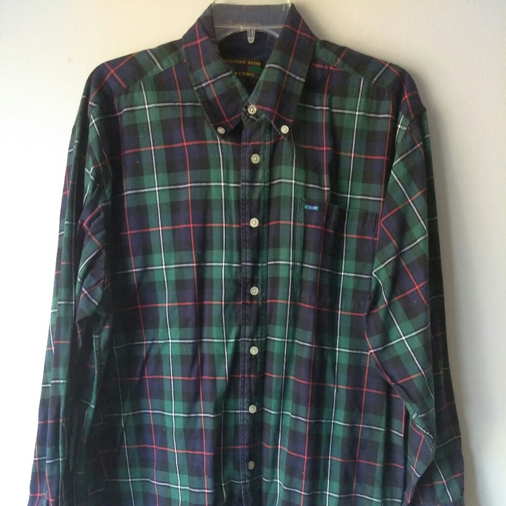 Alexander Julian Colours Plaid Button Down Shirt